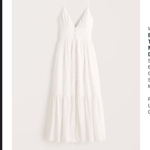 Abercrombie white maxi dress